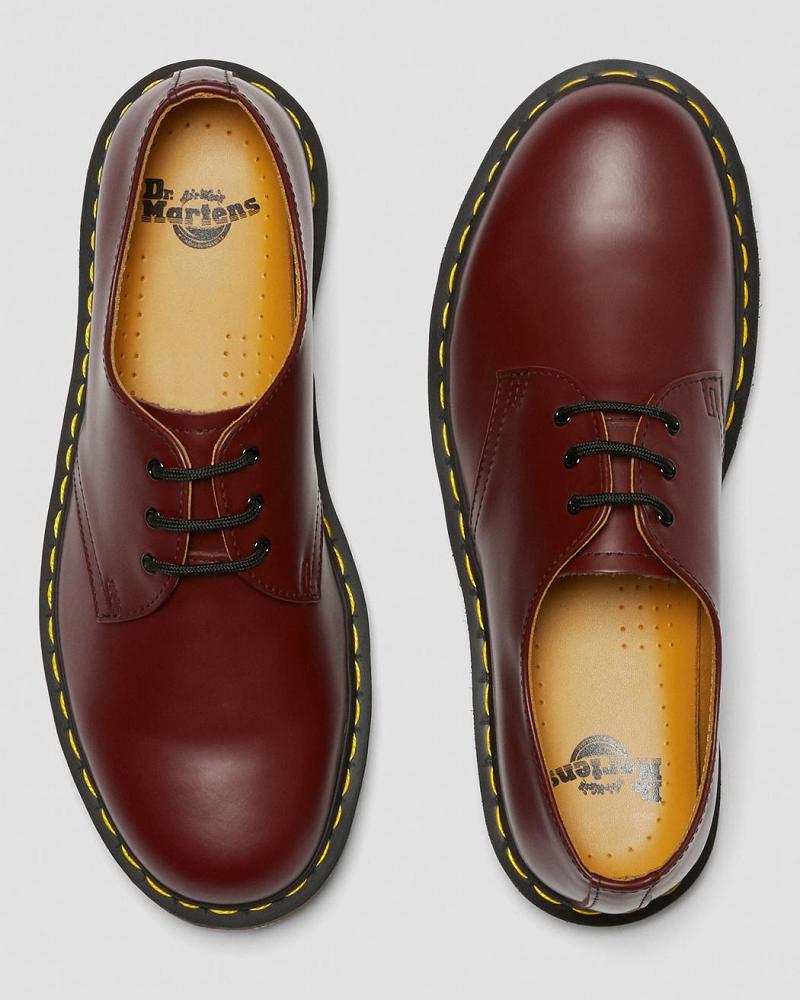 Dr Martens 1461 Smooth Læder Oxford Sko Dame Lyserød Rød | DK 370UZG